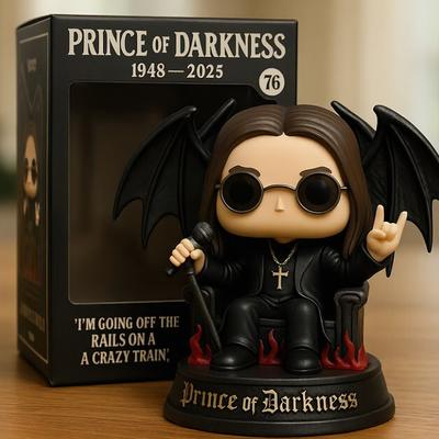 2025 Ozzy Osbourne Figur – Danke Ozzy – Die letzte Show – Zurück zum Anfang – Abschiedsshow 2025 – Figur als Schreibtischdekoration