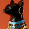 Creative Exotic Style Egyptian Cat Figurine Resin Handicraft. Practical Decorative Book Stand Candle Holder Soft Furnishing Gift.