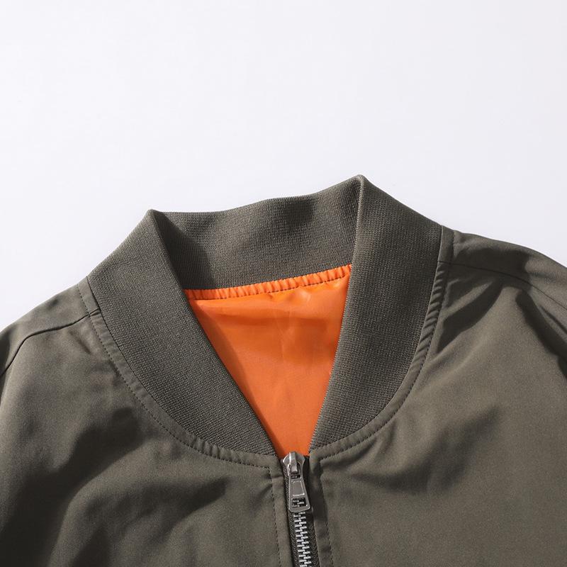 Reversible Jacket Men's Autumn and Winter Loose Casual Jackets Men's Trendy Brand Pilot Uniform Tops