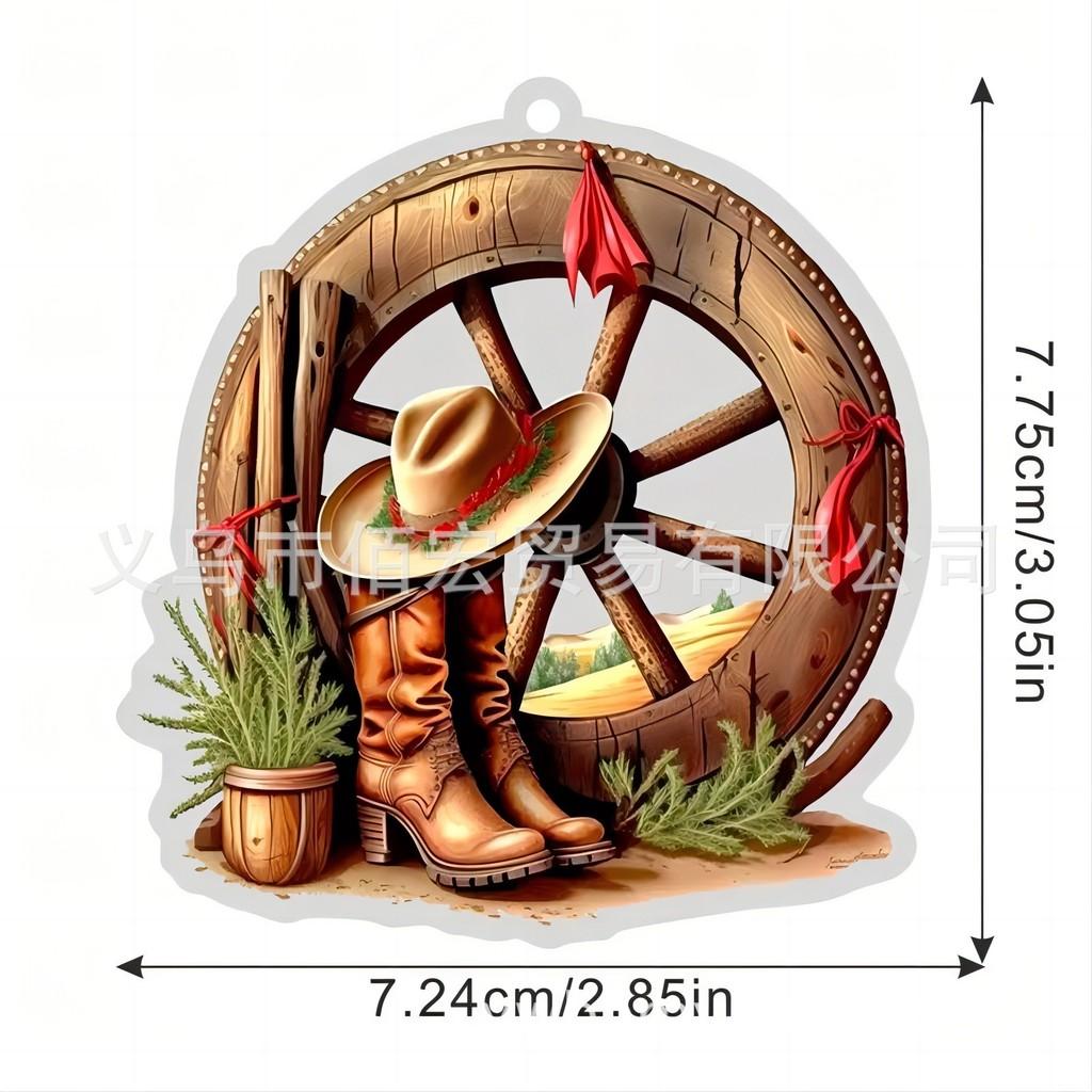 

Персонализированный Акриловый Стильный Сапог И Шляпа Автомобильное Зеркало Украшение Для Веселого Интерьера 3