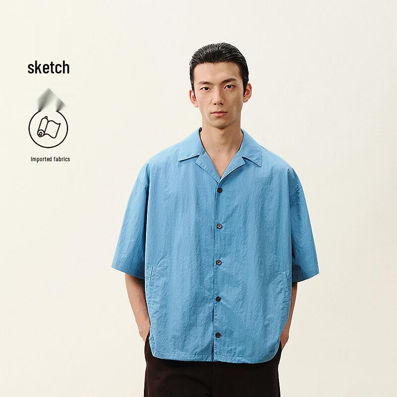 CROQUIS Men s 2026 Summer Casual Lapel Short-Sleeved Shirt S
