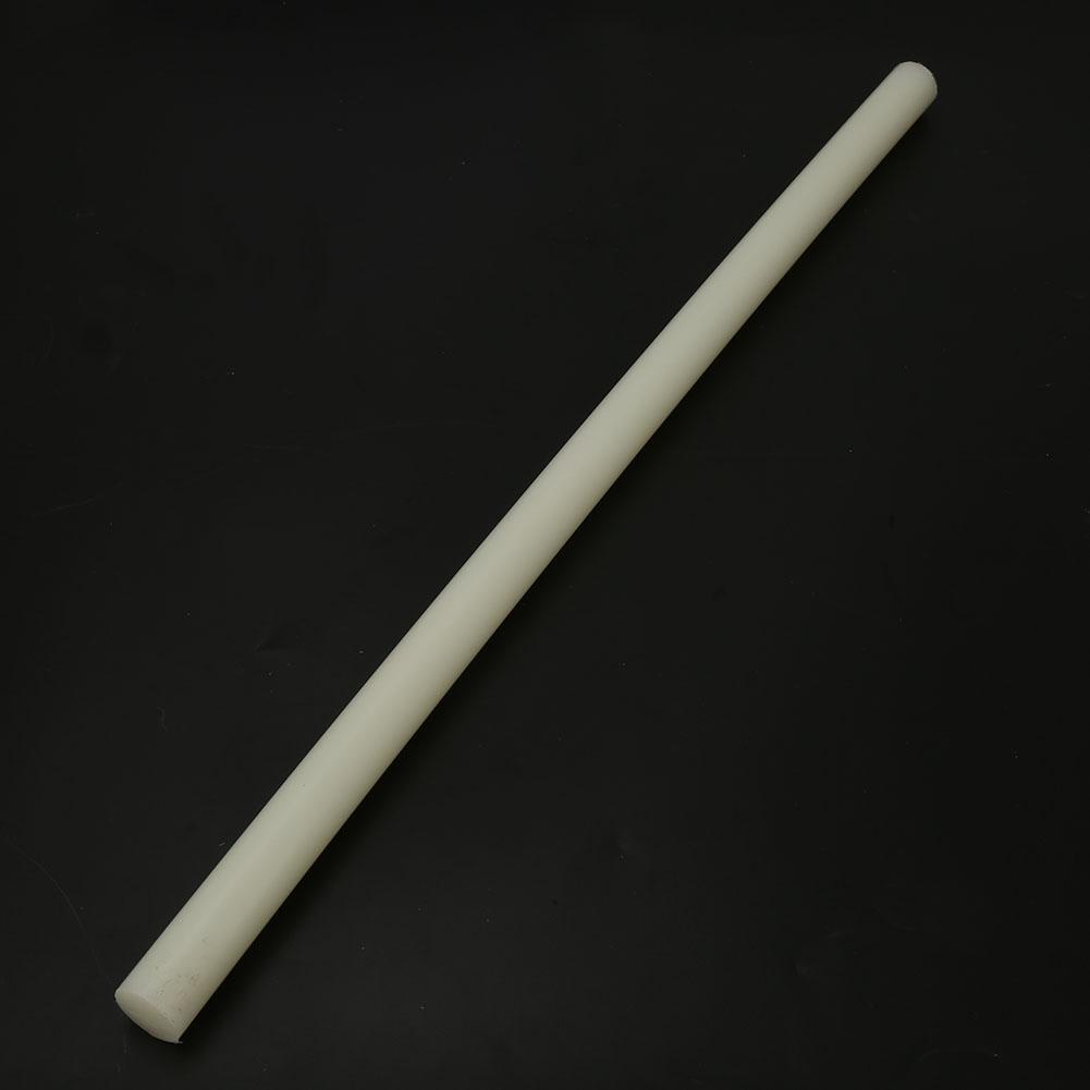 High Quality Plastic Round Nylon Rod White Bar 20Celsius35mm Diameter 500mm Length (20*500mm)