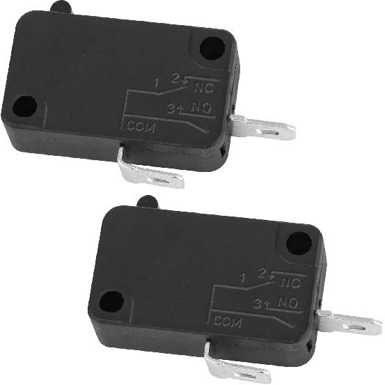 KW7-0 Micro Switch, Replacement for Air Fryer XL, Power XL, Vortex, Microswitches for Microwave Oven & Induction Cooker - Normally Open, 16A