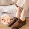 Snow Socks for Women, Fleece-Lined Thick Autumn And Winter Style, Nude Color Bare Leg Mid-Calf Plush Socks, Women's Warm Socks