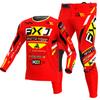 Zestaw motocrossowy dla dzieci 4 5 6 7 8 9 10 11 12 13 lat Młodzież Dziecko Motocykl Chłopiec Dziewczynka Jersey Spodnie Zestawy kombinezon wyścigowy Off-road Enduro MX MTB