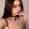 Punk Collar Pu Leather Cute Bells Circle Jewelry Collar Neck Strap Necklace Neck Chain Neck Chain Belt