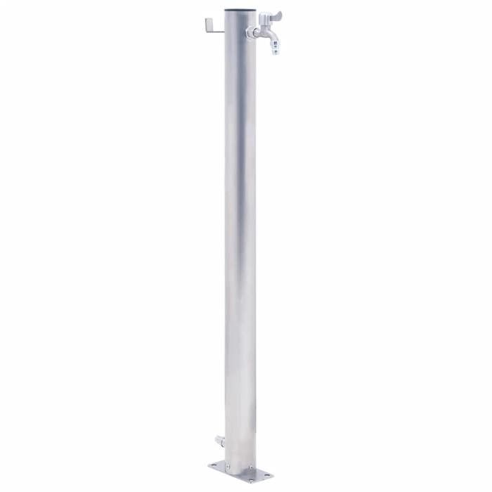 Colonne à eau de jardin - Inox - 100 cm - Robuste - Résistant à la corrosion - Pratique