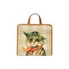 Gucci Cat Print Canvas Tote Bag Kids tote bags Yellow 605614-FABDM-8678