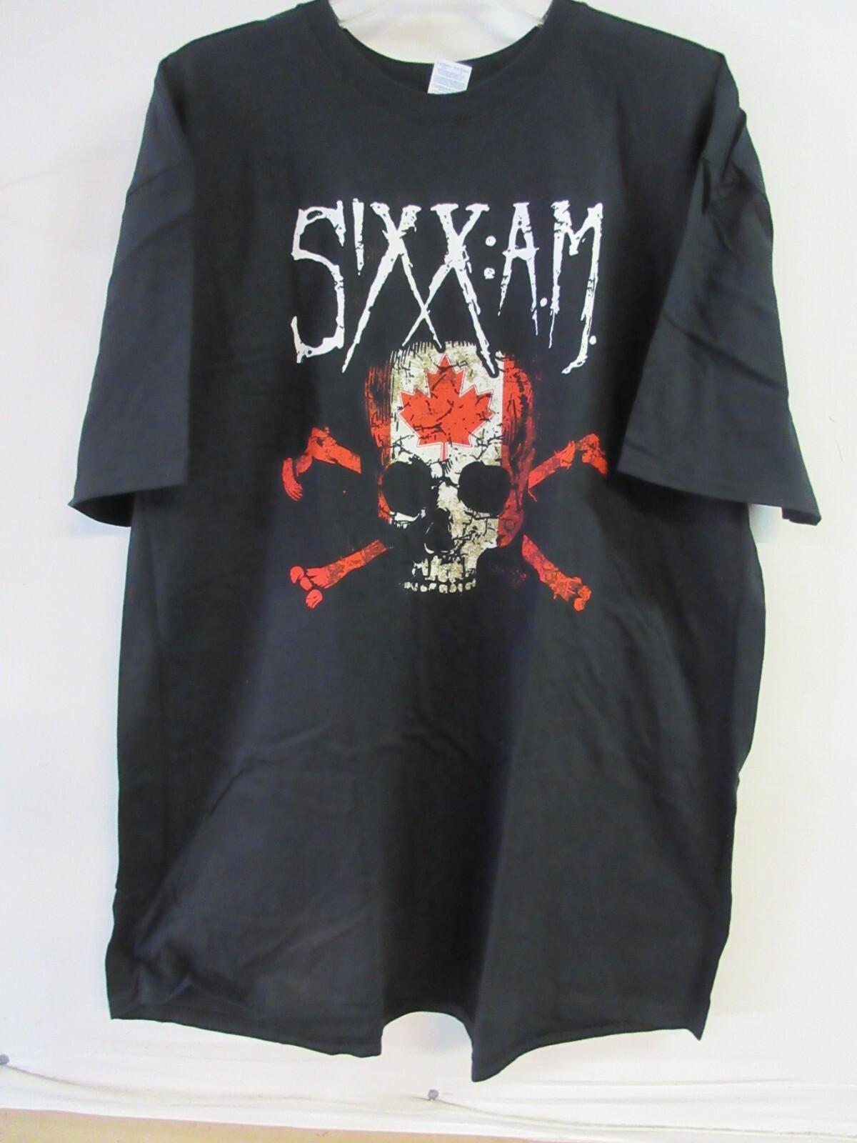 SIXX AM OFFICIAL MERCH CANADA TOUR BAND CONCERT NIKKI SIXX MUSIC  3XL XXXL Unisex T-Shirt XXXXL