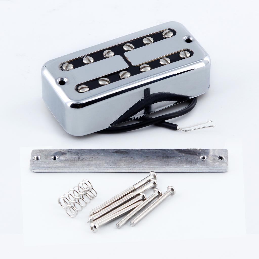 FLEOR Alnico II Electric Guitar Neck/Bridge Humbucker Pickup for FT Style Guitar, Chrome/Gold