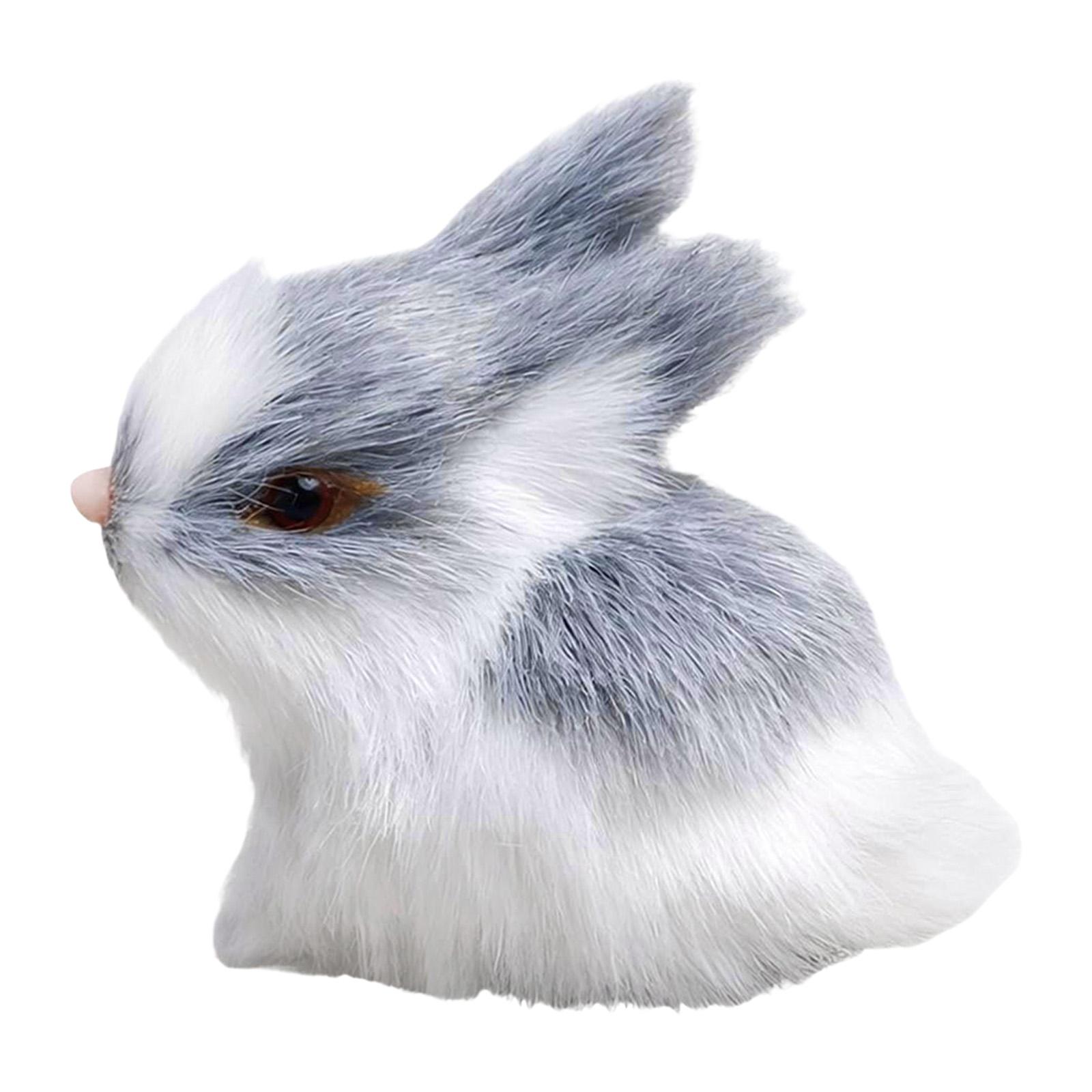 

Microscopic h Easter Gifts Easter Teddy Two Realistic Miniature Rabbits For Home Decor And Seasonal Displays Doll h Girl
