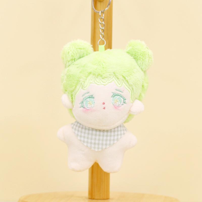 Adorable Plush Toy Keychain Soft Cotton Doll Cute Character Bag Charm For Couples