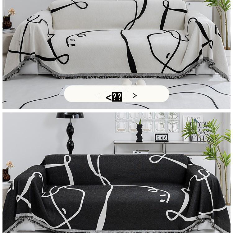 

Chenier Sofa Towel Full Cover Fabric All Season Universal Straight Row One-piece Anti Slip Cover Blanket 180*130cm for Small Single Sofa