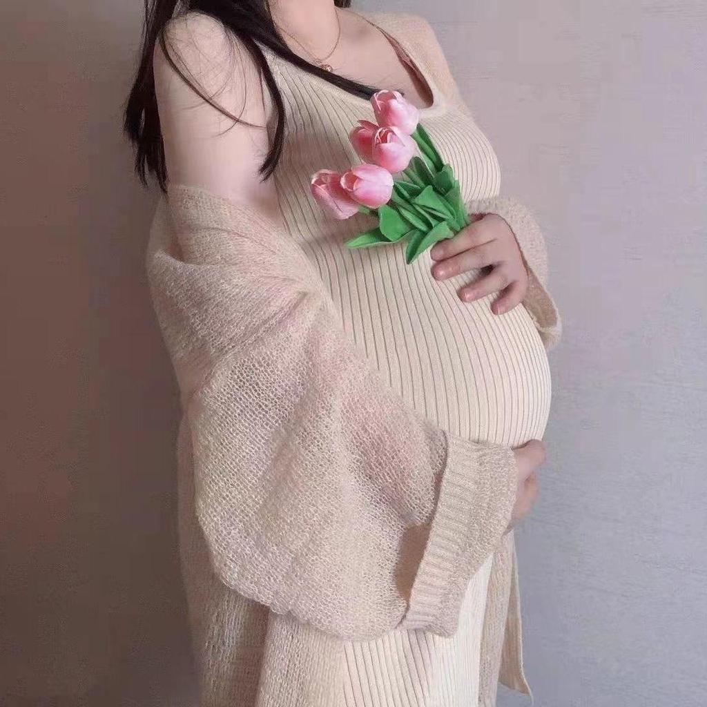 Modern Maternity Photoshoot Wear for Moms-to-Be: Studio & Home Outfits