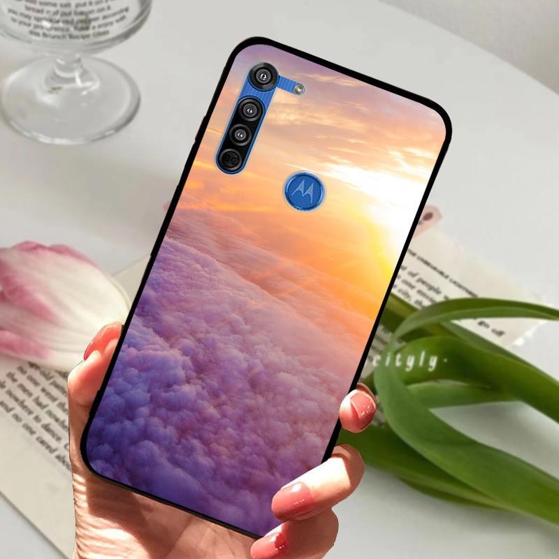 For Motorola Moto G8 Plus Case Black Silicone Cover Case for MOTO G8 Play G 8 Power Lite Fashion TPU Protective Back Cover Shell