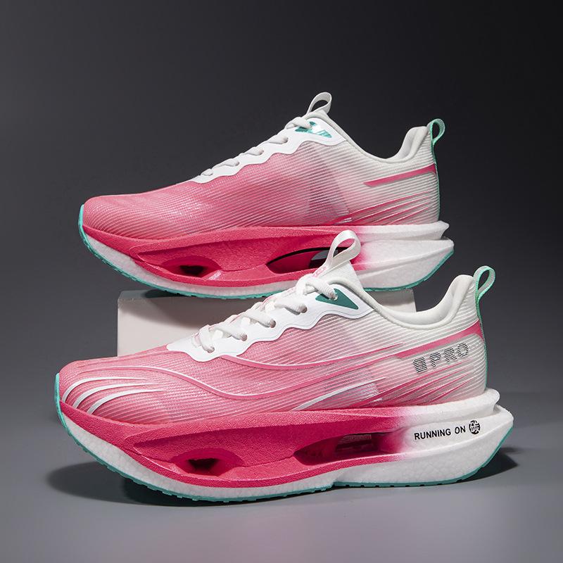 New Red Rabbit 9PRO Running Shoes Boys and Children Students Rotating Button Body Test Breathable Lightweight Carbon Board Moving Shoes Women's 8PRO