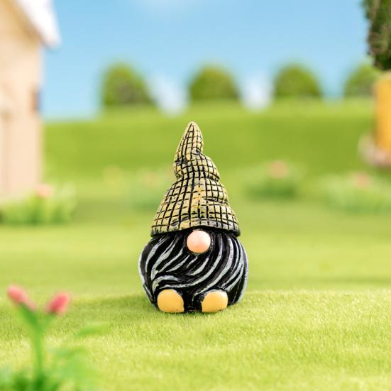 7Pcs/Set Garden Gnome Figurine Outdoor Lawn Planter Pot Faceless Dwarf Resin Statue Sculpture Decoration Ornament