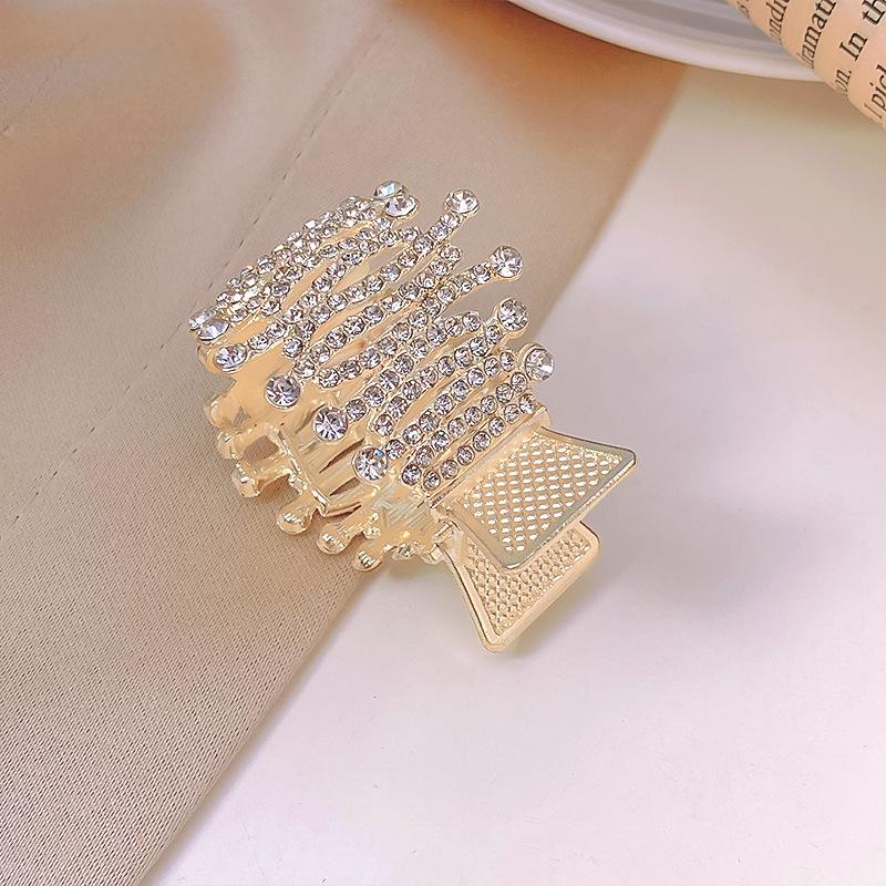 High-End Large Metal Claw Hair Clip for Women - Elegant Updo Accessory