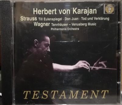 CD PHILHARMONIA ORCHESTRA,RICHARD STRA - Till Eulenspiegel / Don Juan / Tann SBT1383 Testament 2005 UK Classical Used