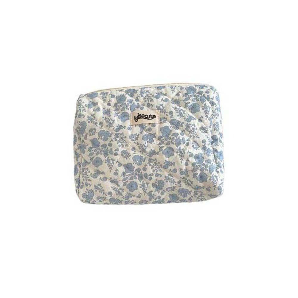 

Дорожный органайзер Цветочная косметичка Сумка для мытья Косметичка Цветочные косметички для макияжа Путешествия M синий