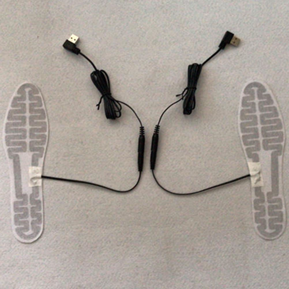 Heated Insoles Heated Shoe Boot Insoles USB Heating Shoe Insole Winter Warm Shoe Insole for Skiing Fishing Hiking