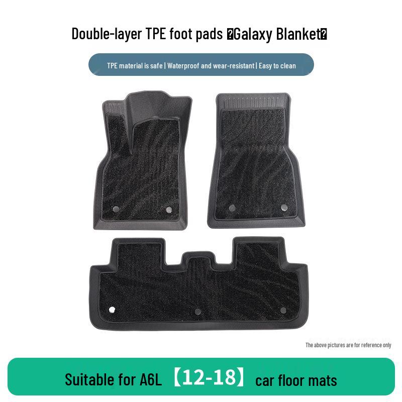 Waterproof, Wear-Resistant TPE Car Floor Mats for A6L (2012-2018 Models)