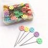 50Pcs Box Dressmaking Pins Head Pins Embroidery Patchwork Pins For Sewing DIY Sewing Dressmaker Jewelry Decoration