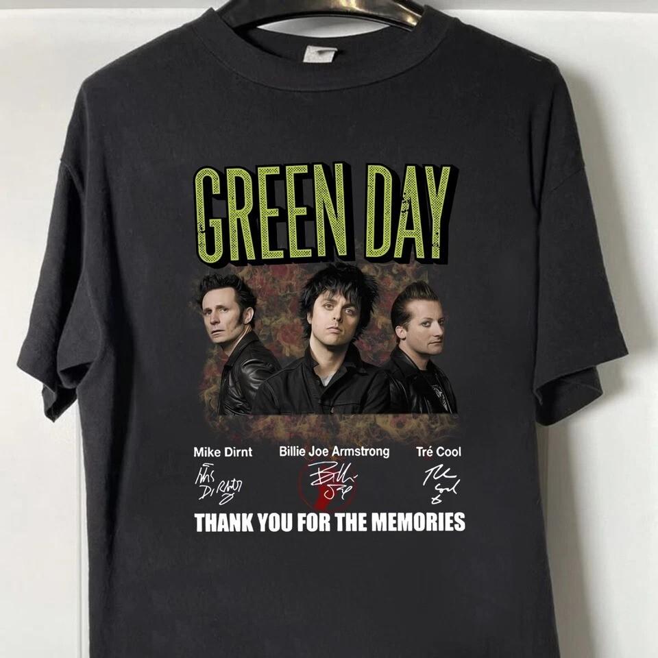 Retro Green Day Memories Shirt Green Day Tour Shirts 2025 80s Rock Band Tee Unisex T-Shirt L