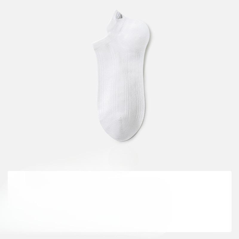 Женские носки из шелка васи - Легкий летний стиль, Носки-лодочки, Дышащие и впитывающие пот, Ультратонкие, короткие и незаметные носки 1 pair белый