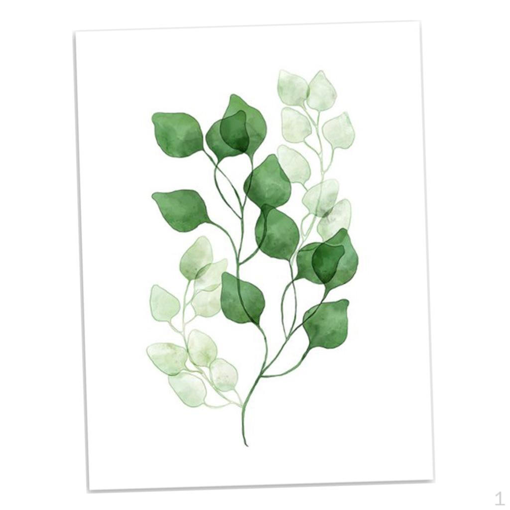 

Series Wall Art Painting Canvas Picture Room Decoration Unframed eucalyptus-leaf M