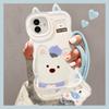 Applicable To Apple 11promax Mobile Phone Case Iphone11 Puppy Doll Lanyard 11 Bracket 11 Transparent 11 Cute