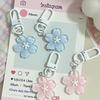 Sakura Jelly Hair Clip & Flower Pendant Keychain Set