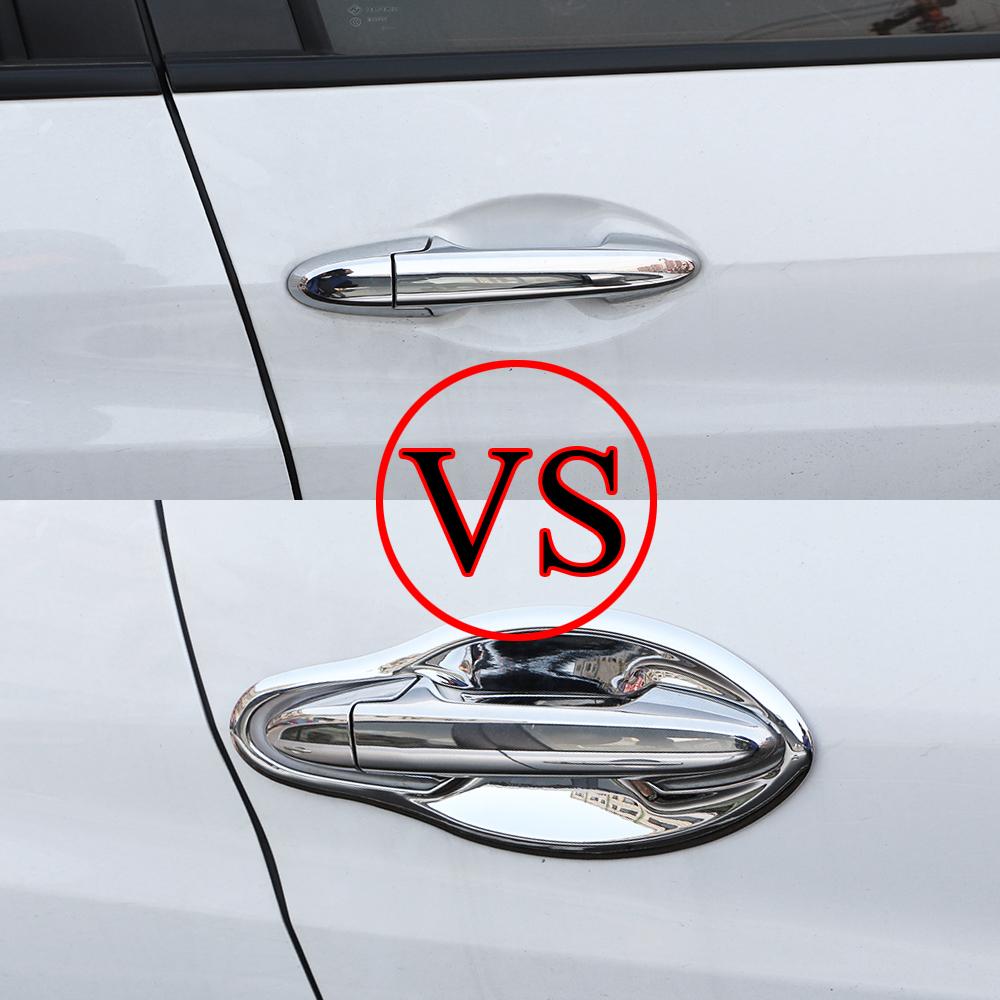For Honda HR-V HRV Vezel 2014 - 2022 Car Front Door Bowl Cover ABS Chrome Car Door Handle Protector Trim Sticker Accessories