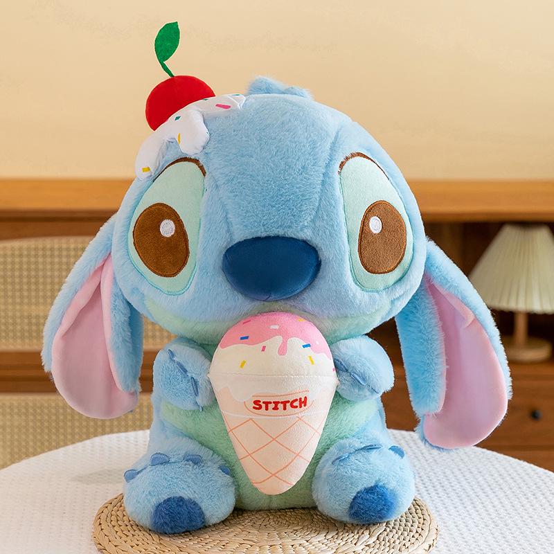 Cross-Border Stitch Plush Ice Cream Doll - Soft and Cute Girls  Gift 28cm 0.2kg