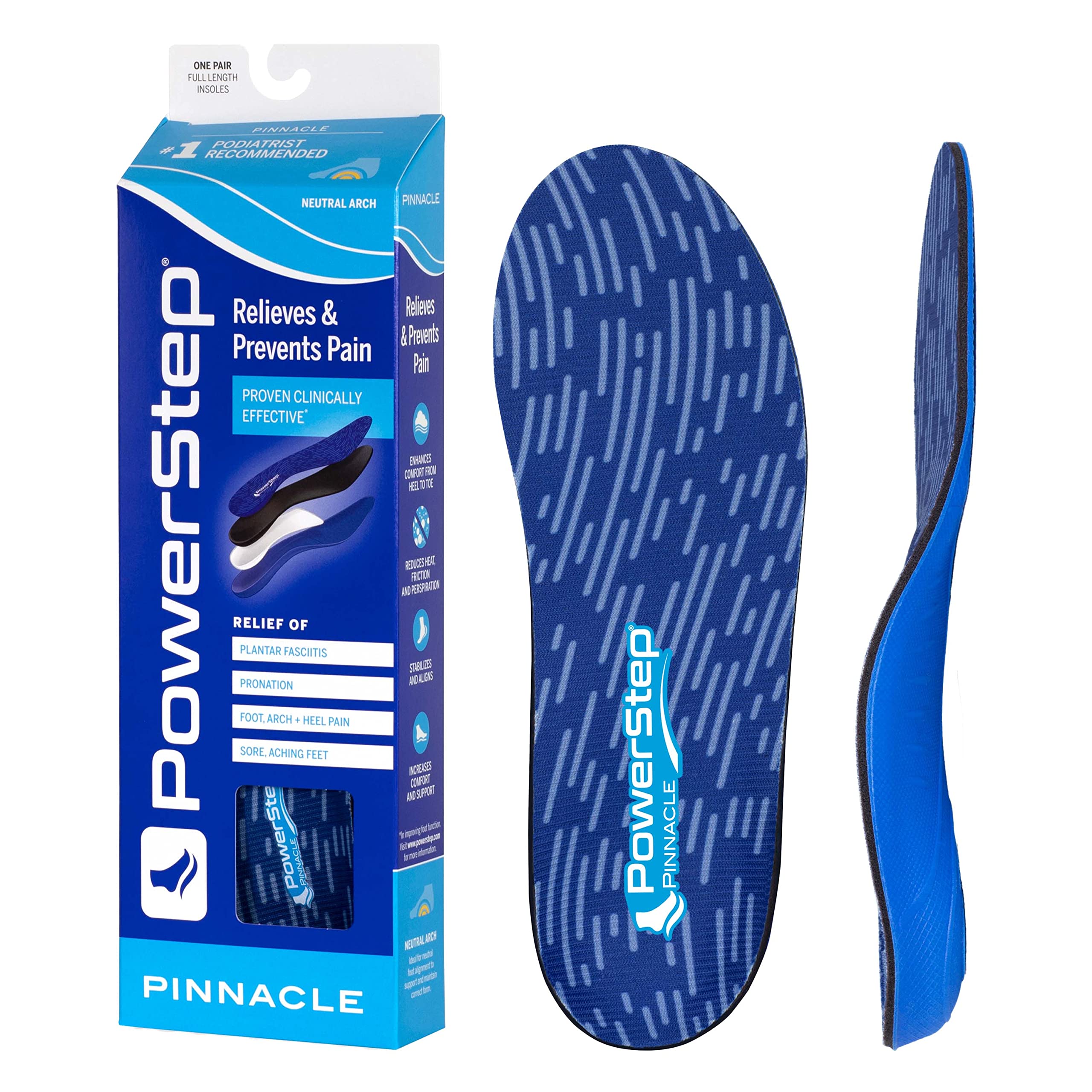 

PowerStep Pinnacle Blue Мужские 9-9.5, Женские 11-11.5 синий