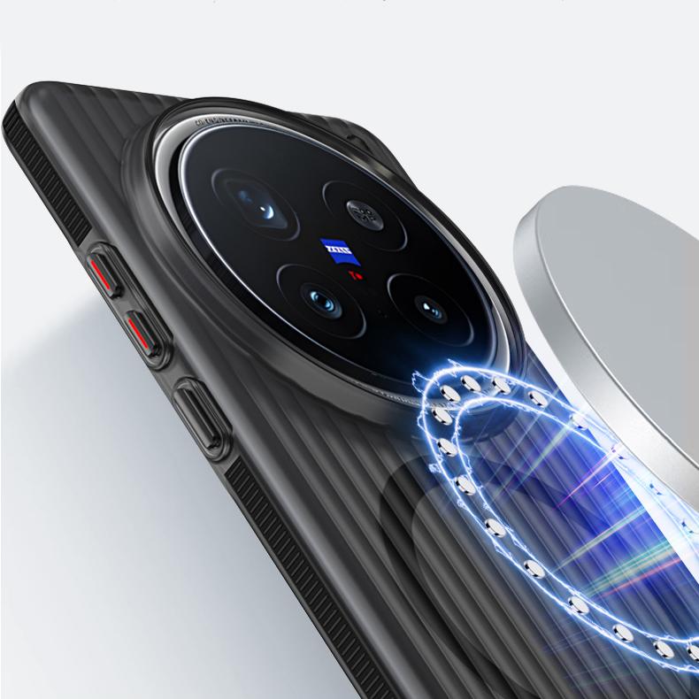 For VIVO X200 Pro Case Hard PC Transparent Magnetic MagSafe Anti-slip Protective Back Cover Case For VIVO X200Pro Mini Shell