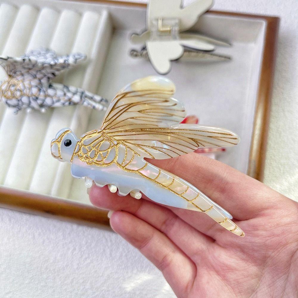 

Hair Accessories Acetic Acid Hair Claw Korean Style Geometry Shark Clip Girls style3