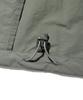 Slit Studio Lettering Windbreaker Jacket Khaki