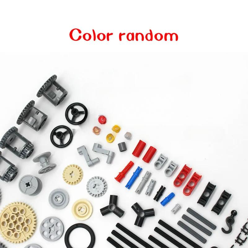 116PCS MOC Bulk Technical Parts Pin Liftarm Bricks Set Axle Connector Gear 40 Tooth Building Blocks Compatible Technology Toys