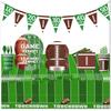 Complete Football Championship Themed Party Supplies Package Includes standard Disposable Tableware For Birthday Game instances
