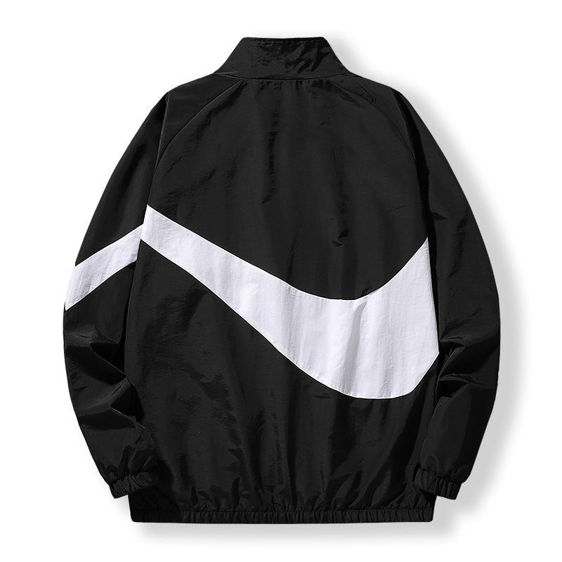 Pánská větrovka s barevnými bloky 2024 - Jarní/letní ležérní sportovní bunda pro teenagery a studenty