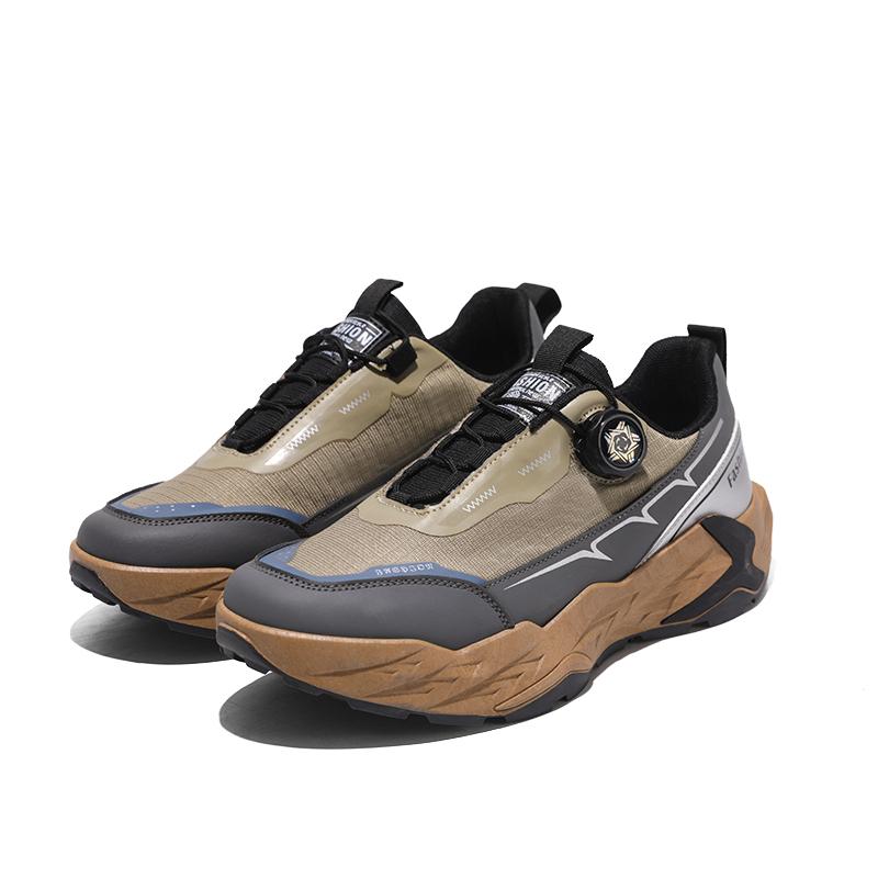 

Men s Korean Rotating Buckle Casual New Sports Shoes Comfortable Hovershoe Sole Outdoor Leisure Walking Cycling Golf Sho 39