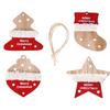 Unique Wooden Christmas Ornaments In A Set Of Four Perfect For Festive Decor