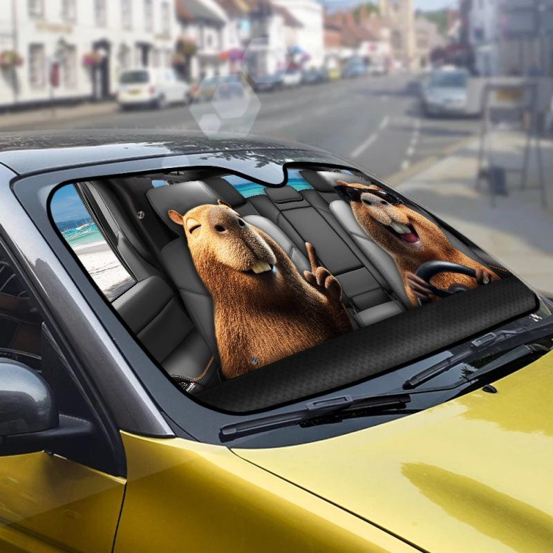 Creative Animal Car Sunshade - Cute Dog Sticker Package