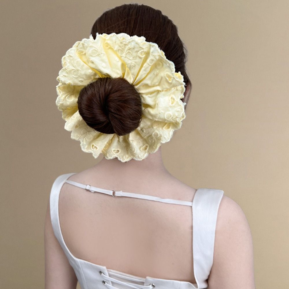Flower Shape Elastic Hair Bands Hair Tie Exaggerated Hair Rope  Ladies