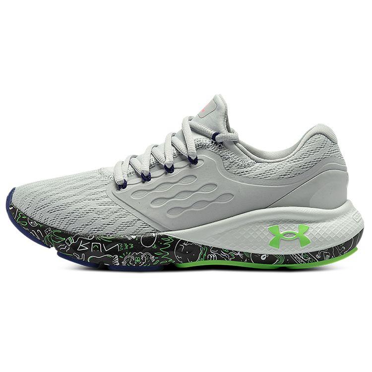 

Under Armour Charged Vantage Fun Comfortable Sports Fabric Synthetic Leather Low Top Casual Running Shoes Women sneaker Gray 3026453-100 40