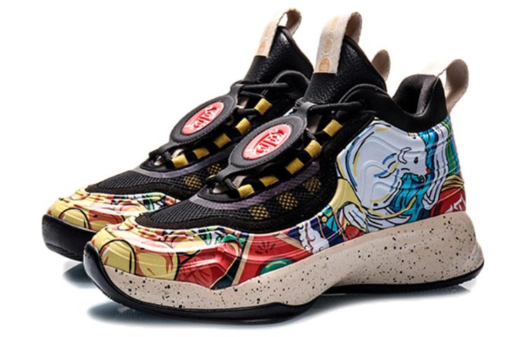 Li Ning CF The Mouse Bites Through The Sky. Comfortable Slip Resistant Lightweight Non Slip Lightweight Mid Top AGBP113-6