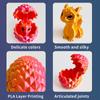 3D Printed Dragon Egg with Dragon Anti-stress Mini Model Movable Rotatable Desktop Ornament Kid Toy Companionship Gift