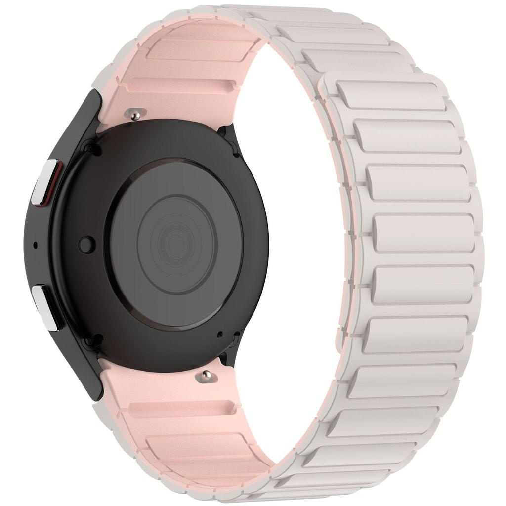 Original Silicone Strap for Samsung Galaxy Watch 7 6 5 4 44mm 40mm/6 Classic 47 43mm Magnetic Bracelet for Watch 5 Pro 45mm Band