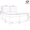 Box Spring Bed with Mattress Dark Grey 200 X 200 Cm Velvet
